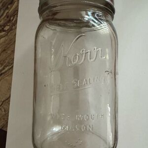 Vintage Kerr “Self Sealing”  Wide Mouth Mason Jar #519